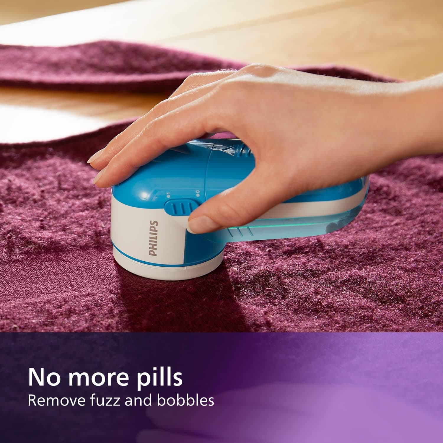 پرزگیر پارچه Philips آبی مدل Gc026 00 پرزگیر پارچه Philips آبی مدل Gc026 00