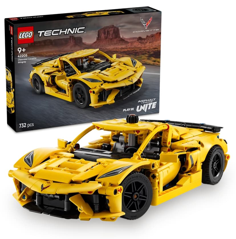 لگو 42205 Technic Chevrolet Corvette Stingray مناسب ۹ سال به بالا (۷۳۲ قطعه) لگو 42205 Technic Chevrolet Corvette Stingray مناسب ۹ سال به بالا (۷۳۲ قطعه)