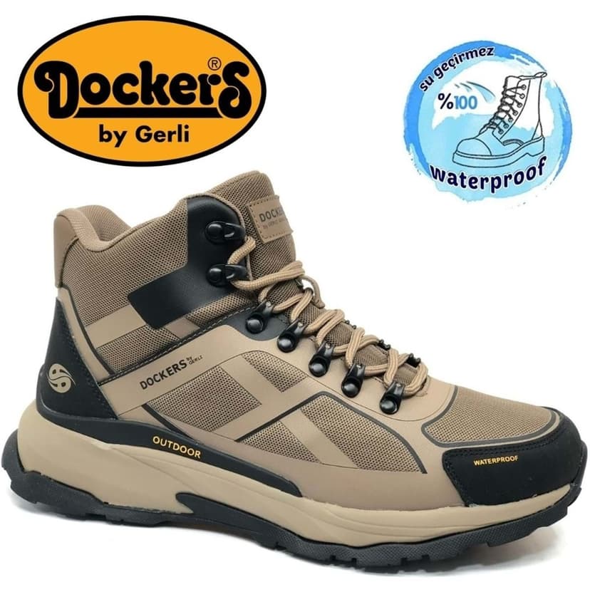 بوت مردانه Dockers ضدآب فضای باز رنگ شنی مدل 237518 بوت مردانه Dockers ضدآب فضای باز رنگ شنی مدل 237518