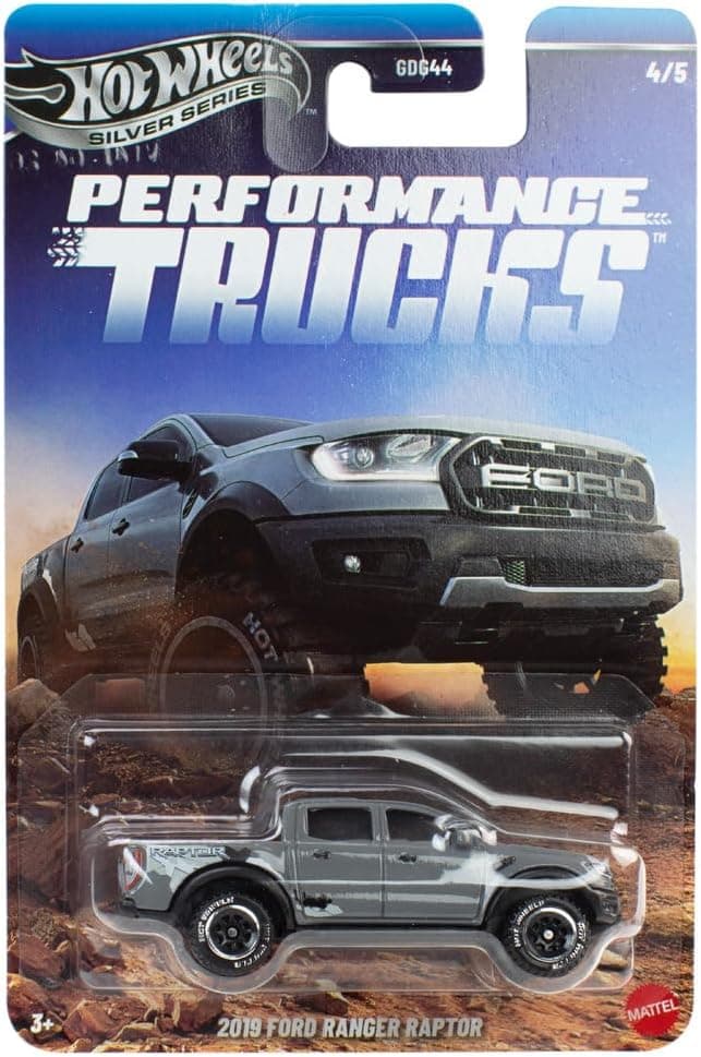 ماشین اسباببازی دایکست Hot Wheels خاکستری Silver Series Performance Trucks 2019 Ford Ranger Raptor 1:64 ماشین اسباببازی دایکست Hot Wheels خاکستری Silver Series Performance Trucks 2019 Ford Ranger Raptor 1:64