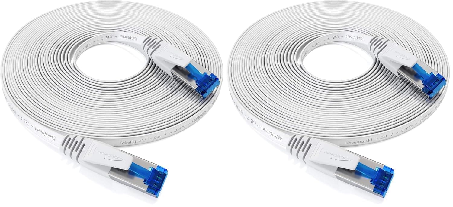 کابل شبکه LAN مردانه KabelDirekt مستقیم 10Gbit/s 10m کابل شبکه LAN مردانه KabelDirekt مستقیم 10Gbit/s 10m