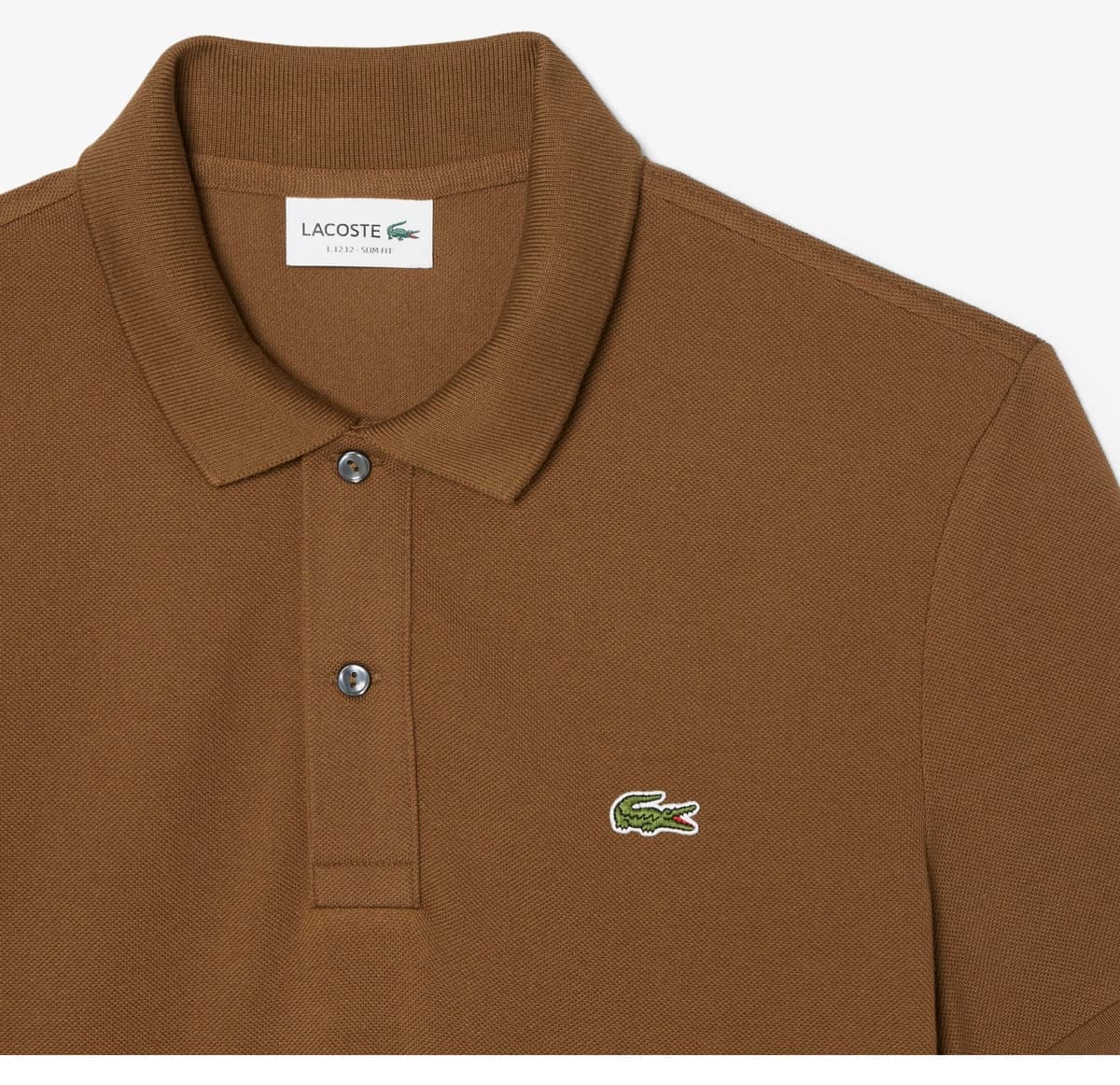 پولو مردانه Lacoste فیت اسلیم قهوهای مدل L.12.12 پولو مردانه Lacoste فیت اسلیم قهوهای مدل L.12.12