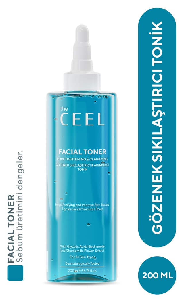 تونیک The Ceel جمعکننده منافذ و ضدلک حاوی اسید گلیکولیک و عصاره بابونه 200 ml تونیک The Ceel جمعکننده منافذ و ضدلک حاوی اسید گلیکولیک و عصاره بابونه 200 ml