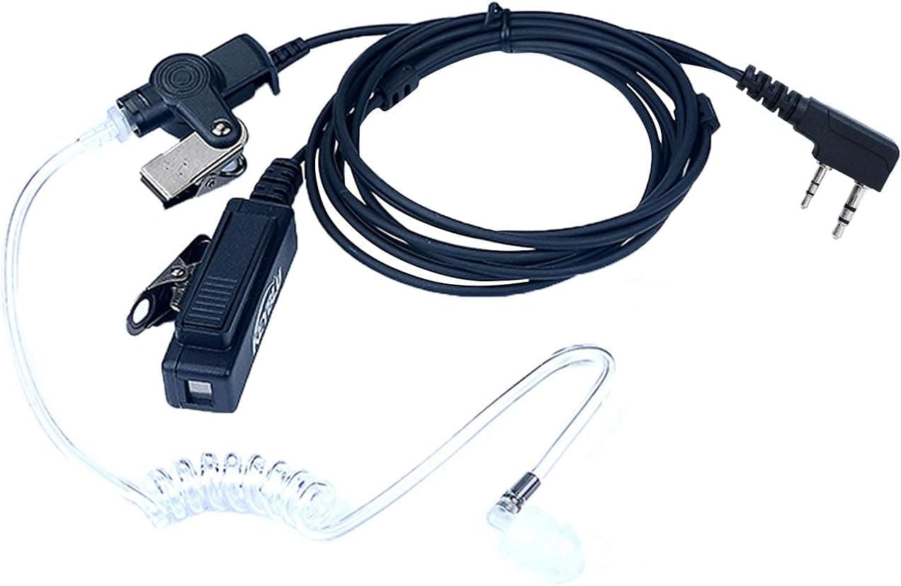 هندزفری واکیتاکی 2 Pin KEYBLU با لوله آکوستیک شفاف سازگار با Kenwood Retevis Baofeng UV-5R BF-888S BF-F8HP BF-F9 UV-82 هندزفری واکیتاکی 2 Pin KEYBLU با لوله آکوستیک شفاف سازگار با Kenwood Retevis Baofeng UV-5R BF-888S BF-F8HP BF-F9 UV-82