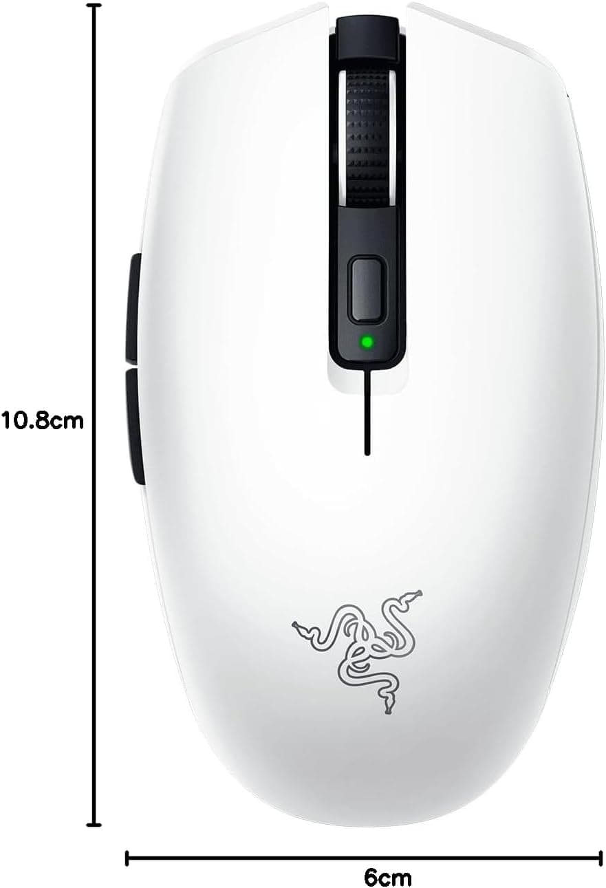 ماوس گیمینگ بیسیم همراه Razer با عمر باتری تا 950 ساعت، مدل Orochi V2، سفید ماوس گیمینگ بیسیم همراه Razer با عمر باتری تا 950 ساعت، مدل Orochi V2، سفید