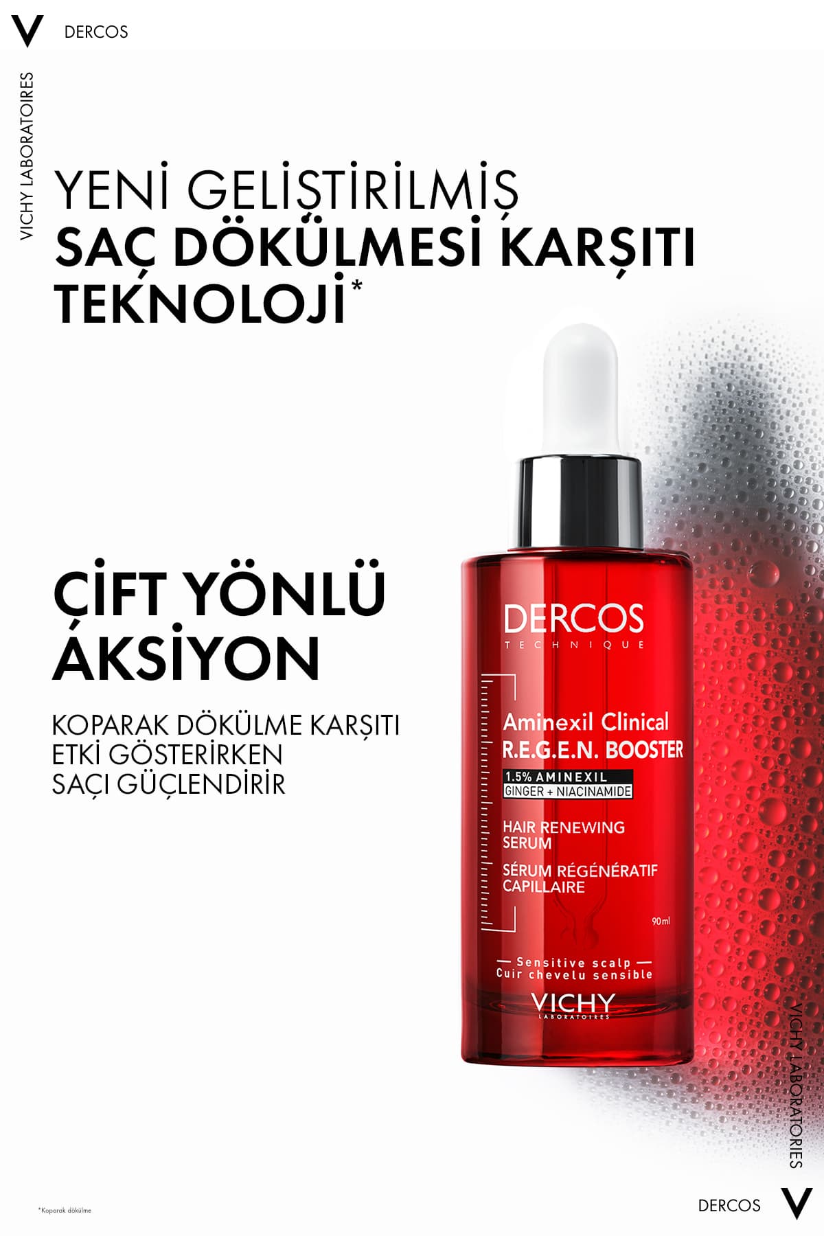 سرم ضد ریزش مو زنانه و مردانه Vichy Dercos R.E.G.E.N. Booster 90ml سرم ضد ریزش مو زنانه و مردانه Vichy Dercos R.E.G.E.N. Booster 90ml