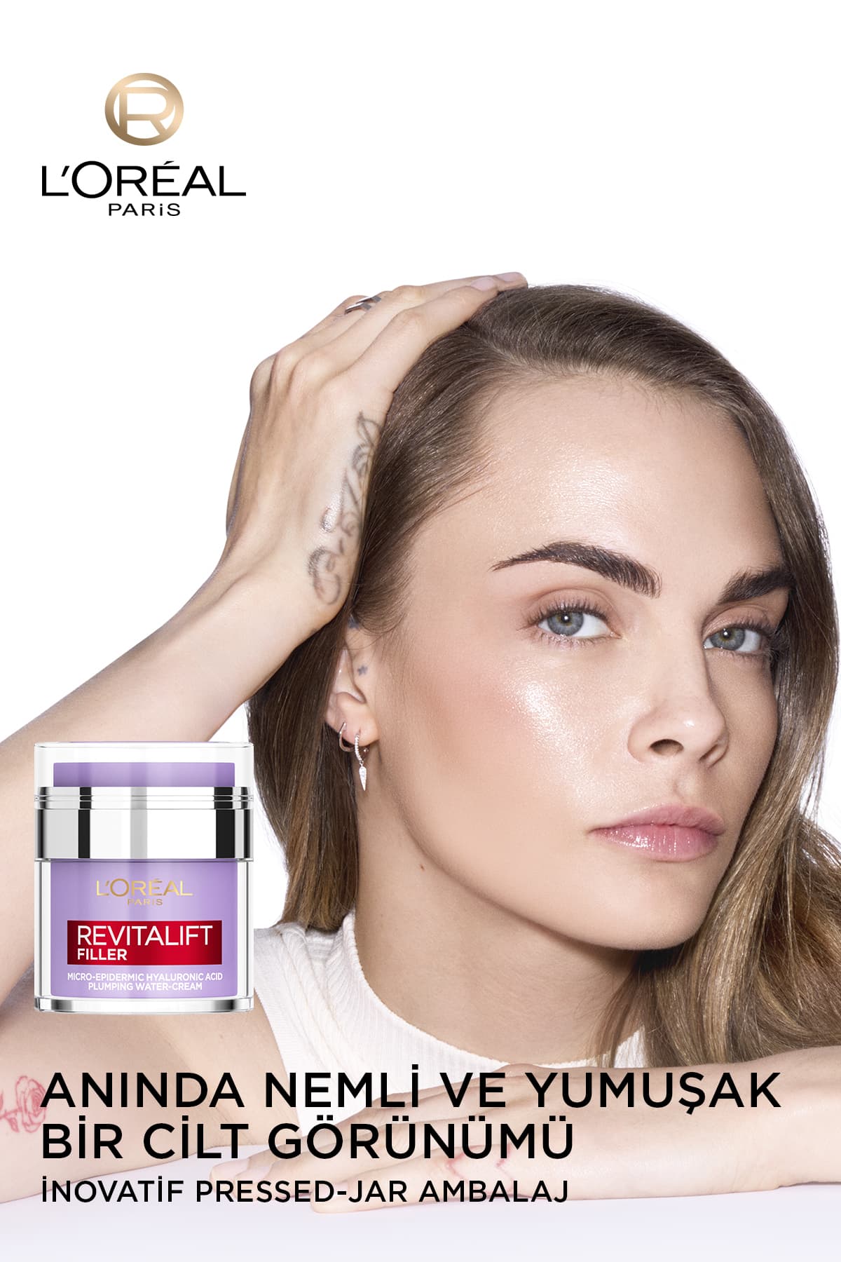 کرم مرطوبکننده صورت L'Oreal Paris Revitalift Filler حجمدهنده با پایه آب 50ml کرم مرطوبکننده صورت L'Oreal Paris Revitalift Filler حجمدهنده با پایه آب 50ml
