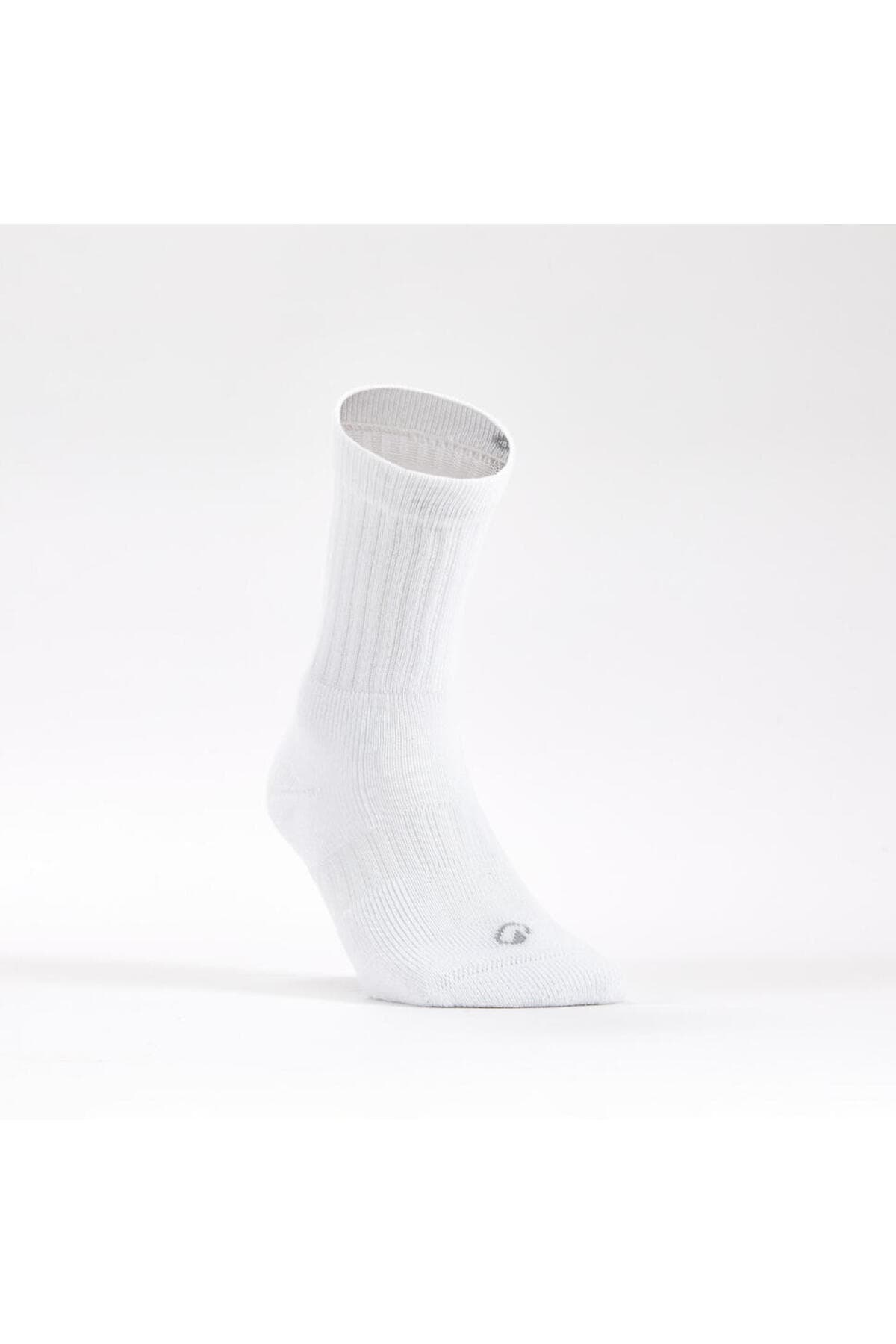 جوراب تنیس ساقبلند Decathlon Artengo سفید بسته 3تایی مدل Rs 500 جوراب تنیس ساقبلند Decathlon Artengo سفید بسته 3تایی مدل Rs 500