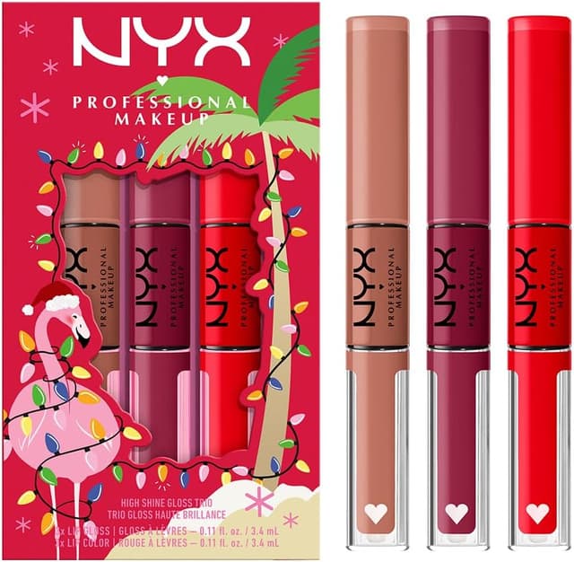 ست هدیه ۳ رژ لب مایع NYX PROFESSIONAL MAKEUP Shine Loud ضدانتقال MULTI ست هدیه ۳ رژ لب مایع NYX PROFESSIONAL MAKEUP Shine Loud ضدانتقال MULTI