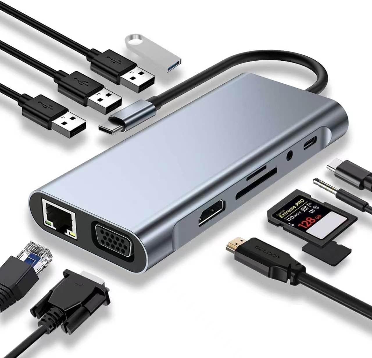 هاب USB C مدل SZPACMATE با خروجی HDMI ۴K و کارتخوان SD/TF هاب USB C مدل SZPACMATE با خروجی HDMI ۴K و کارتخوان SD/TF