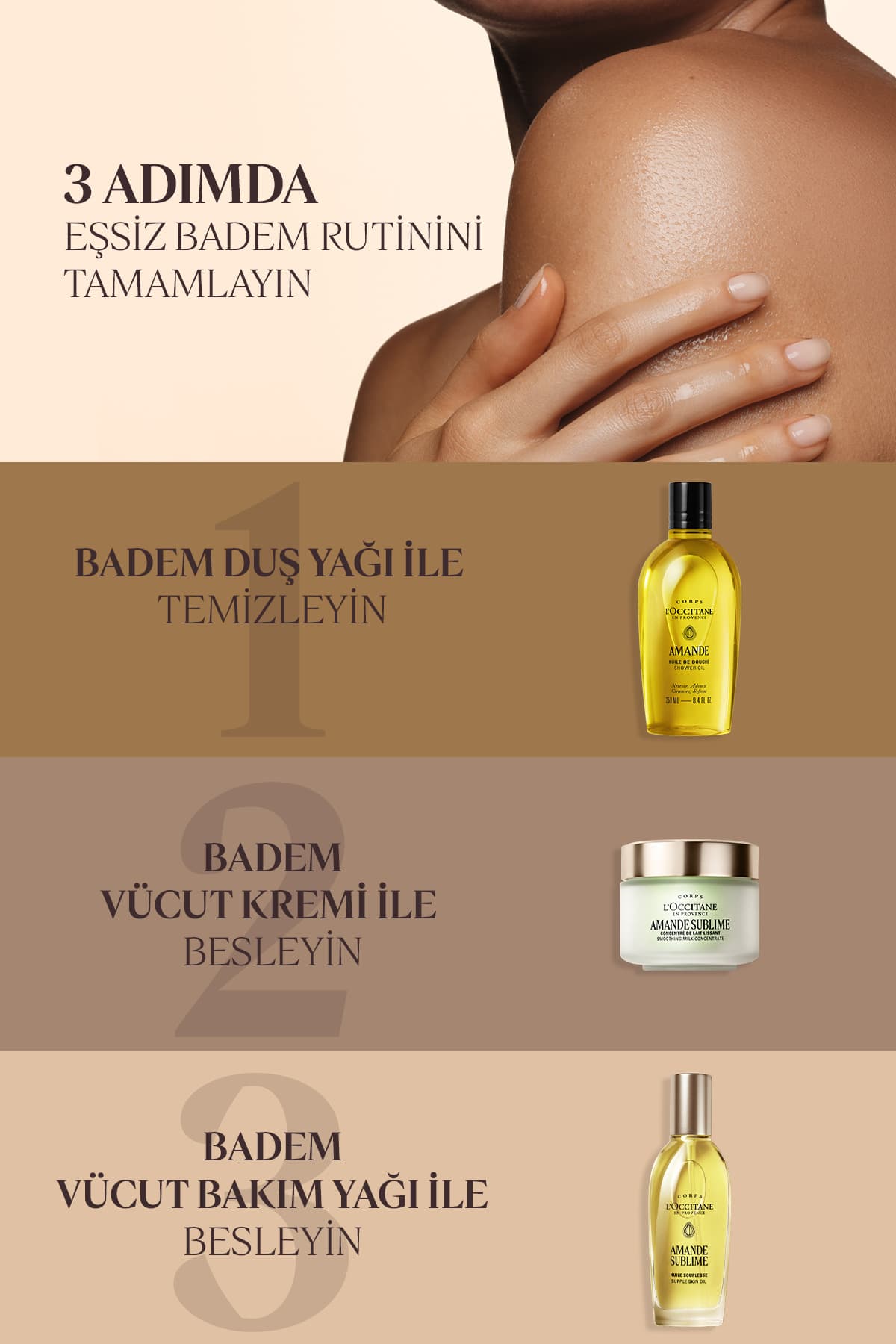 روغن بدن بادام L'Occitane مغذی و مرطوبکننده، حاوی 50% روغن بادام شیرین، امگا 6 و 9، 100 ml روغن بدن بادام L'Occitane مغذی و مرطوبکننده، حاوی 50% روغن بادام شیرین، امگا 6 و 9، 100 ml