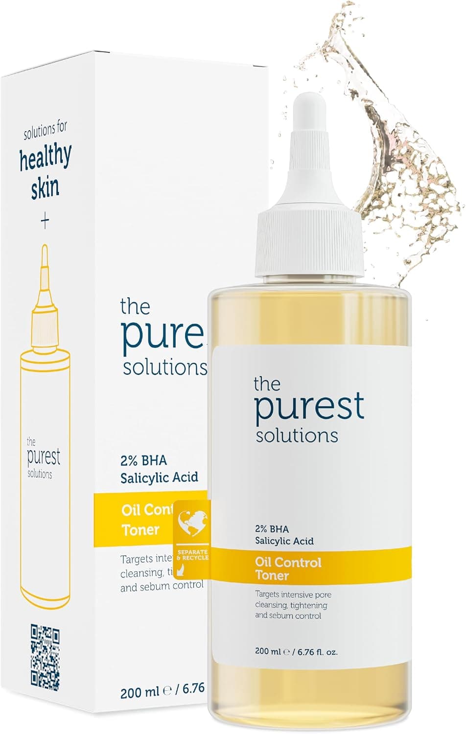تونر صورت The Purest Solutions سالیسیلیک اسید پوست چرب و مختلط 200 ml تونر صورت The Purest Solutions سالیسیلیک اسید پوست چرب و مختلط 200 ml