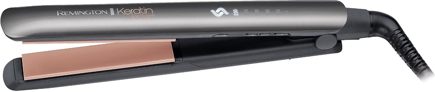 اتو مو Remington با حسگر هوشمند محافظت حرارتی و نمایشگر دیجیتال مدل S8598 Keratin Protect 160-230°C اتو مو Remington با حسگر هوشمند محافظت حرارتی و نمایشگر دیجیتال مدل S8598 Keratin Protect 160-230°C
