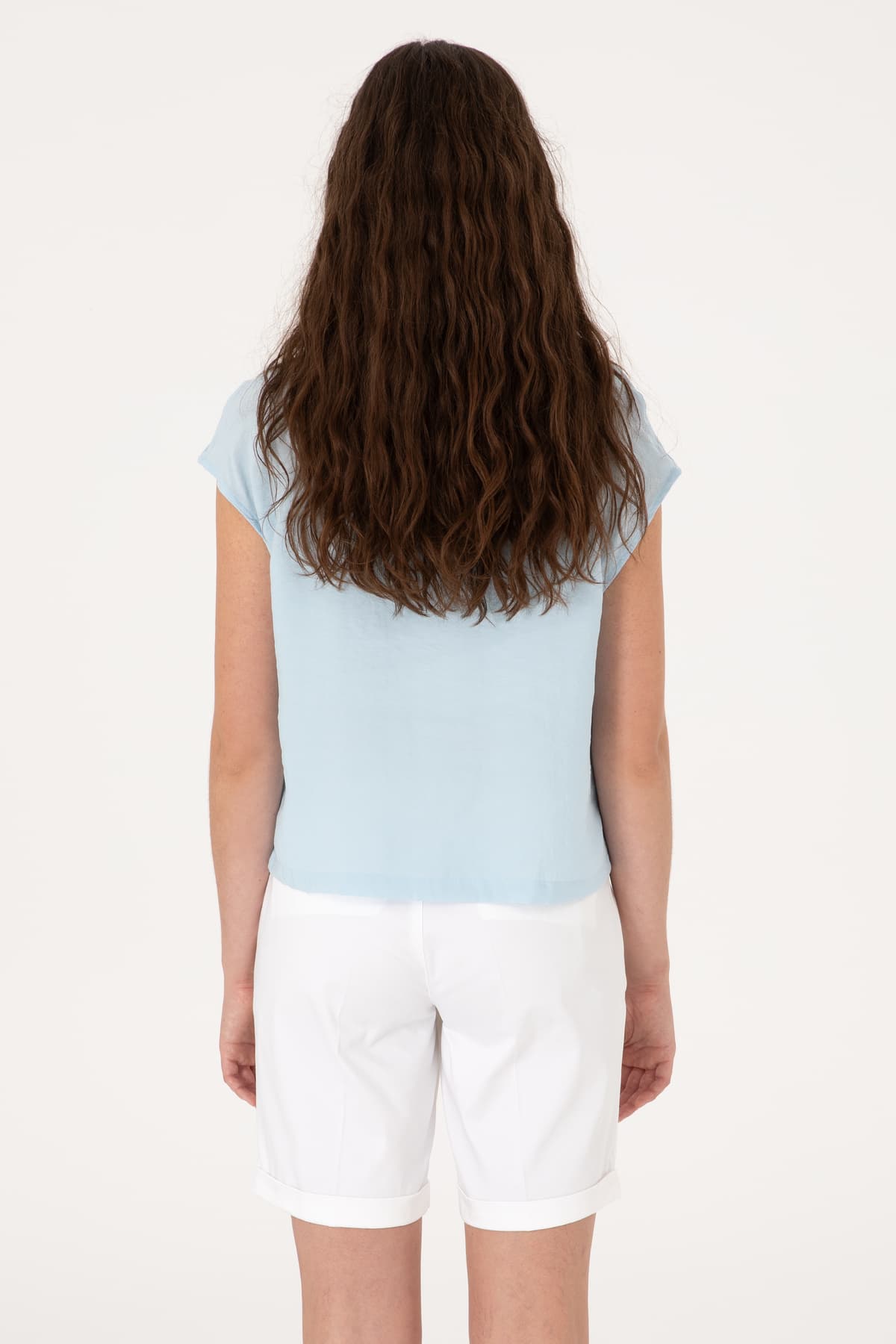 پیراهن زنانه U.S. Polo Assn. آبی روشن آستین کوتاه مدل 50299656-VR003 پیراهن زنانه U.S. Polo Assn. آبی روشن آستین کوتاه مدل 50299656-VR003
