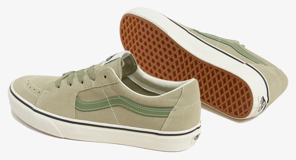 کفش اسنیکر یونیسکس Vans کرم خاکی مدل Sk8-Low کفش اسنیکر یونیسکس Vans کرم خاکی مدل Sk8-Low