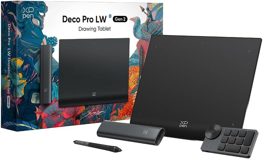 تبلت طراحی گرافیکی XPPen مدل Deco Pro MW (Gen 2) بلوتوثی تبلت طراحی گرافیکی XPPen مدل Deco Pro MW (Gen 2) بلوتوثی