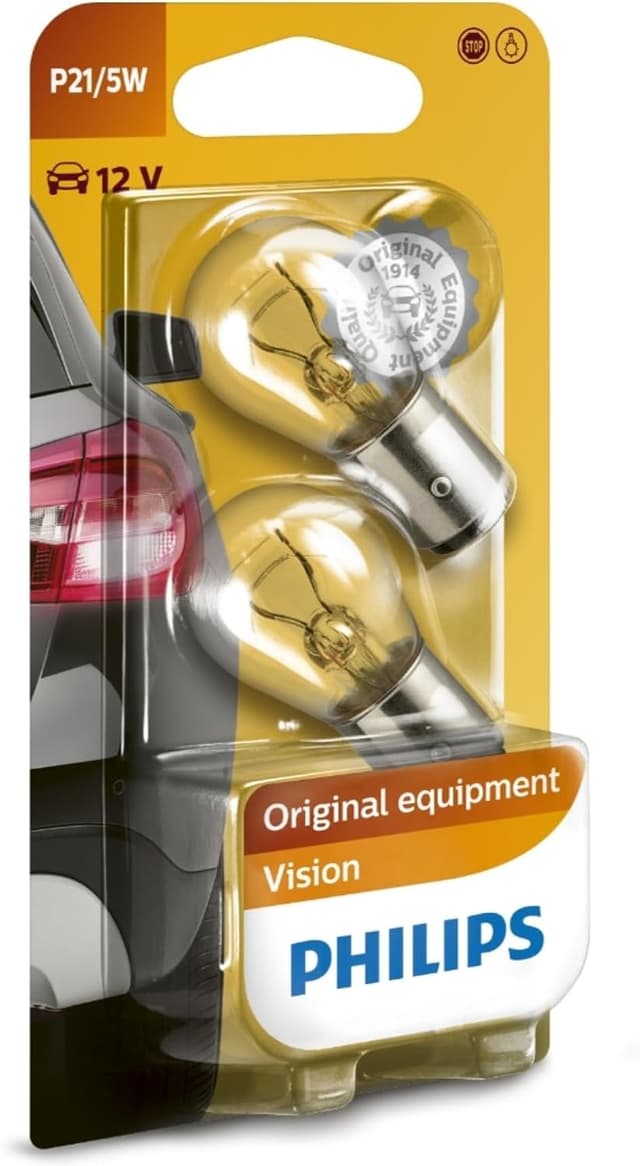 لامپ استاپ و ترمز Philips Vision مدل P21/5W 12V BAY15D 2 عددی لامپ استاپ و ترمز Philips Vision مدل P21/5W 12V BAY15D 2 عددی