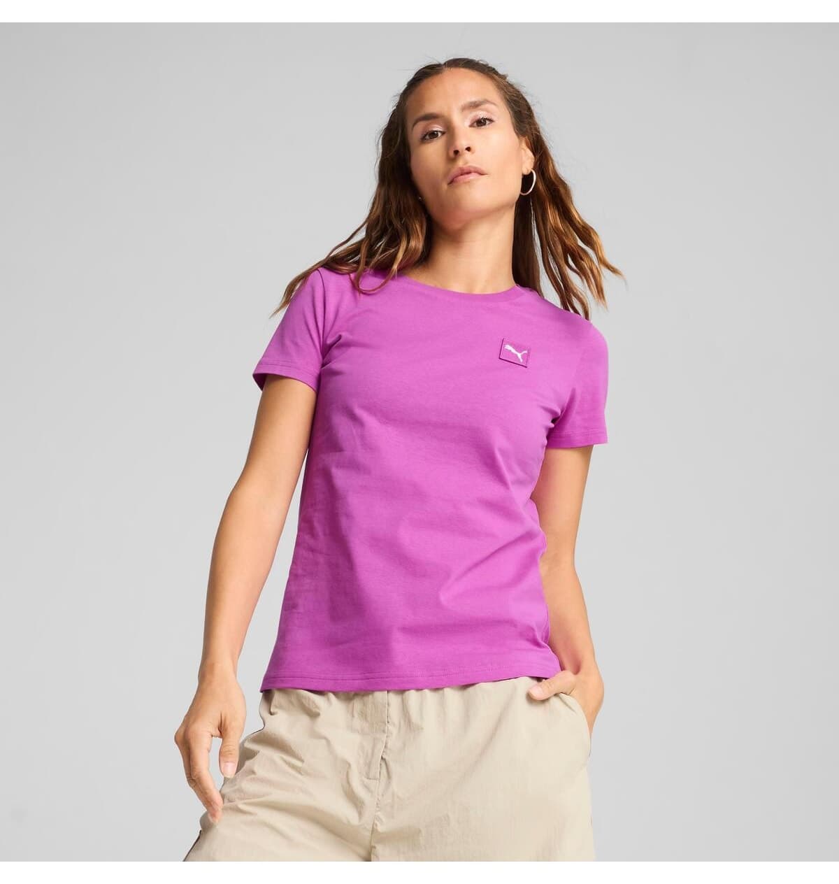 تیشرت زنانه Puma ESS ELEVATED بنفش مدل 69089489 تیشرت زنانه Puma ESS ELEVATED بنفش مدل 69089489