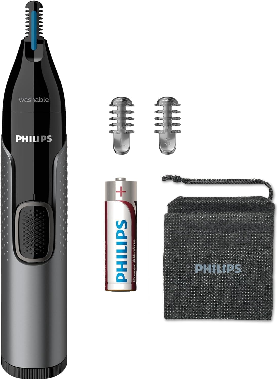 ماشین اصلاح بینی، گوش و ابرو مردانه Philips باتریخور Series 5000 مشکی مدل NT5650/16 ماشین اصلاح بینی، گوش و ابرو مردانه Philips باتریخور Series 5000 مشکی مدل NT5650/16
