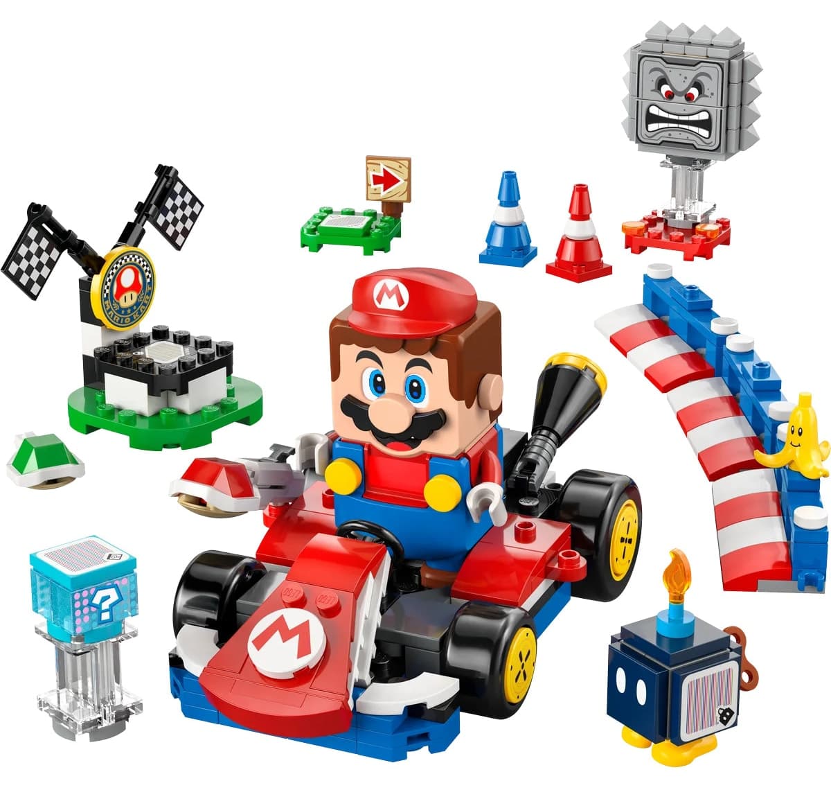 لگو Super Mario Mario Kart با ماریو تعاملی مدل 72043 278 قطعه لگو Super Mario Mario Kart با ماریو تعاملی مدل 72043 278 قطعه