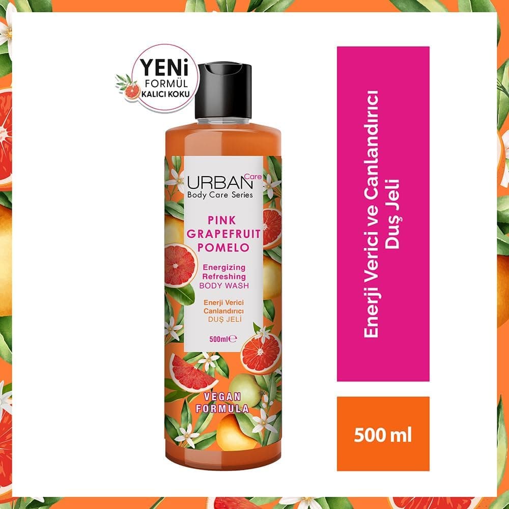 ژل دوش Urban Care گریپفروت صورتی و پوملو شادابکننده و مرطوبکننده 500 ml ژل دوش Urban Care گریپفروت صورتی و پوملو شادابکننده و مرطوبکننده 500 ml