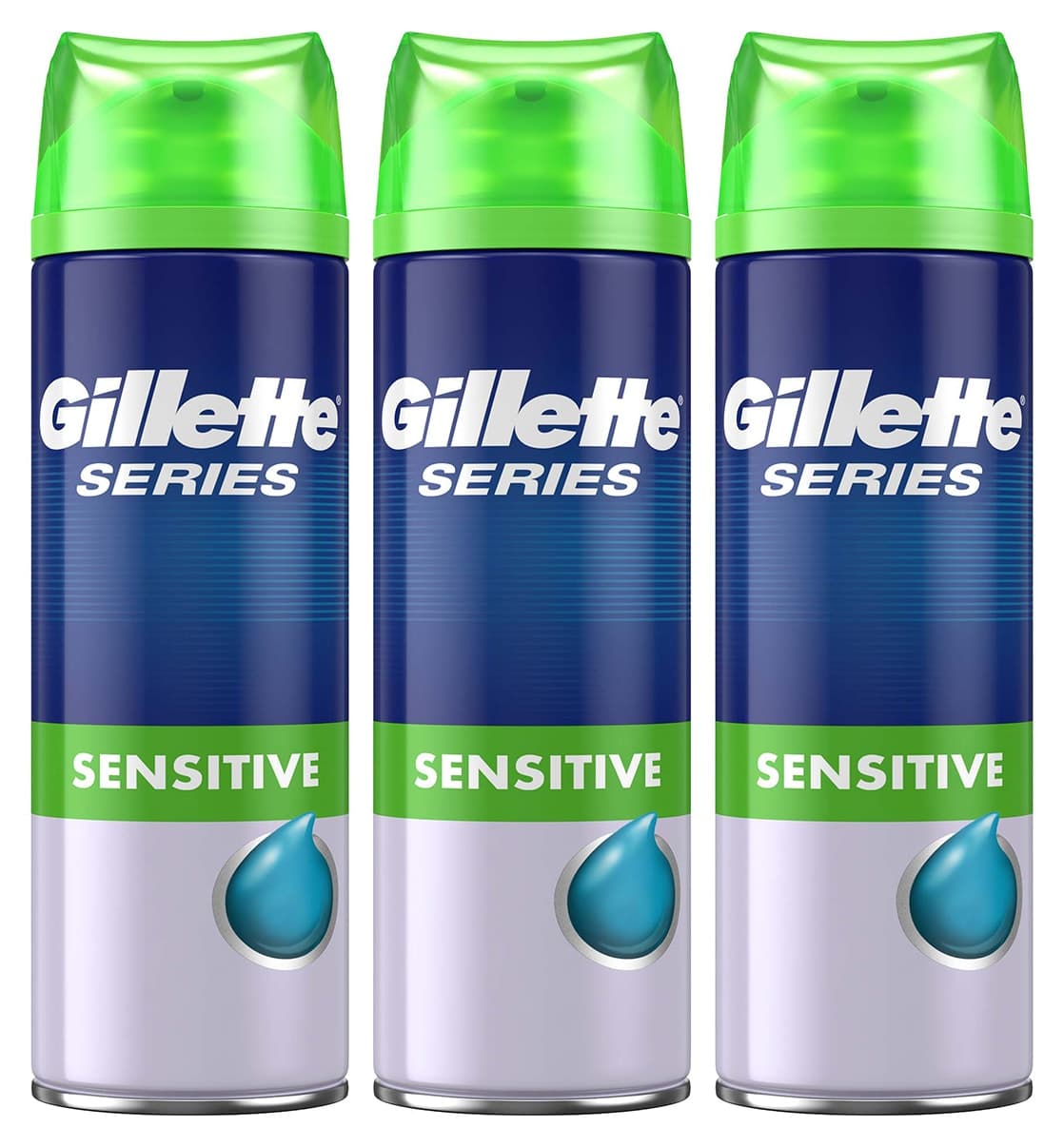 ژل اصلاح Gillette Series با آلوئه ورا آرامکننده 200ml x3 ژل اصلاح Gillette Series با آلوئه ورا آرامکننده 200ml x3