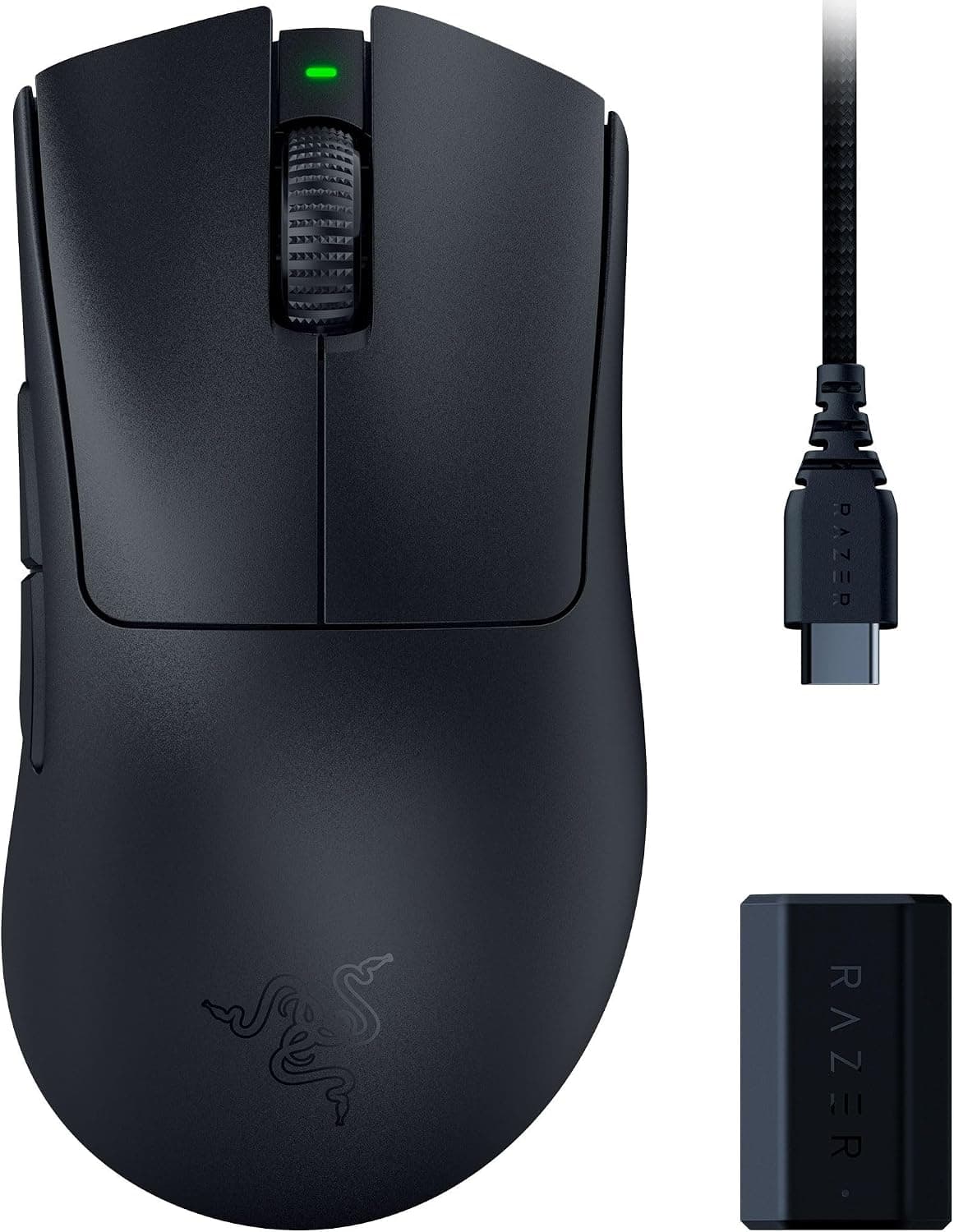 ماوس گیمینگ بیسیم ارگونومیک Razer DeathAdder V3 HyperSpeed مشکی 55g با دقت 26K DPI ماوس گیمینگ بیسیم ارگونومیک Razer DeathAdder V3 HyperSpeed مشکی 55g با دقت 26K DPI