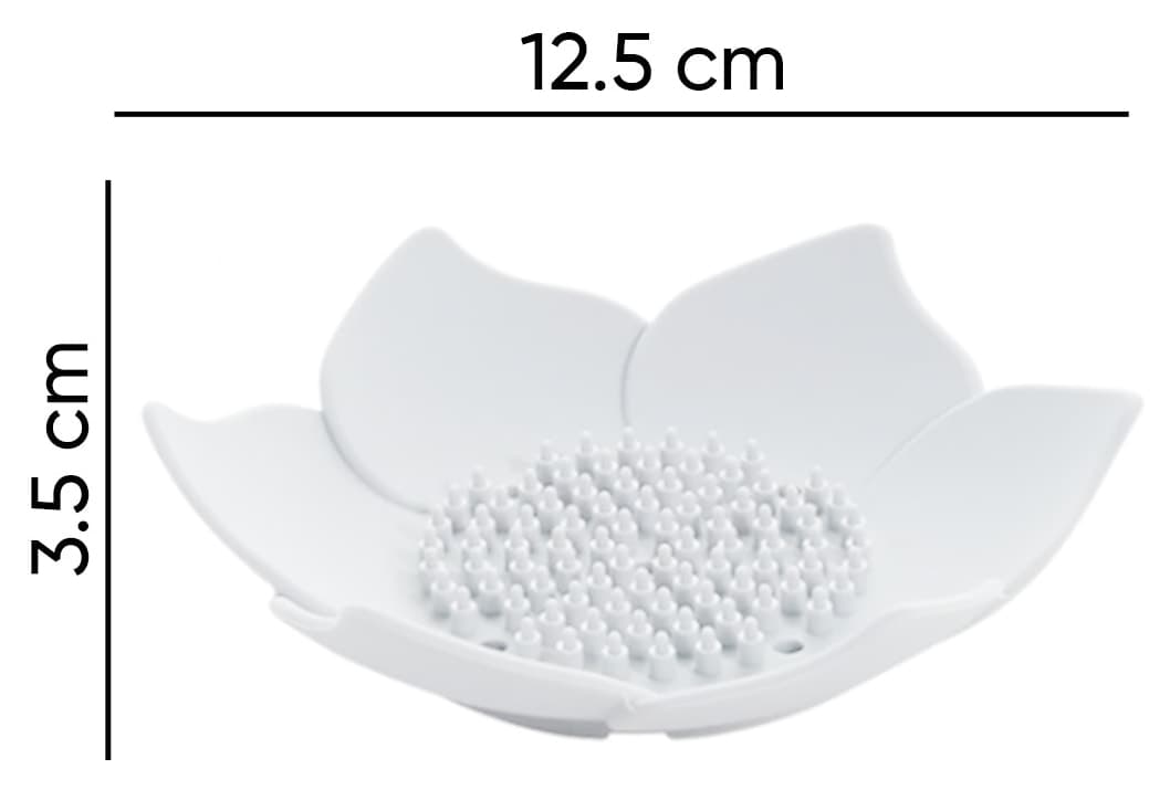 نگهدارنده صابون و اسفنج حمام omilife سیلیکونی طرح لوتوس سفید با زهکش آب نگهدارنده صابون و اسفنج حمام omilife سیلیکونی طرح لوتوس سفید با زهکش آب