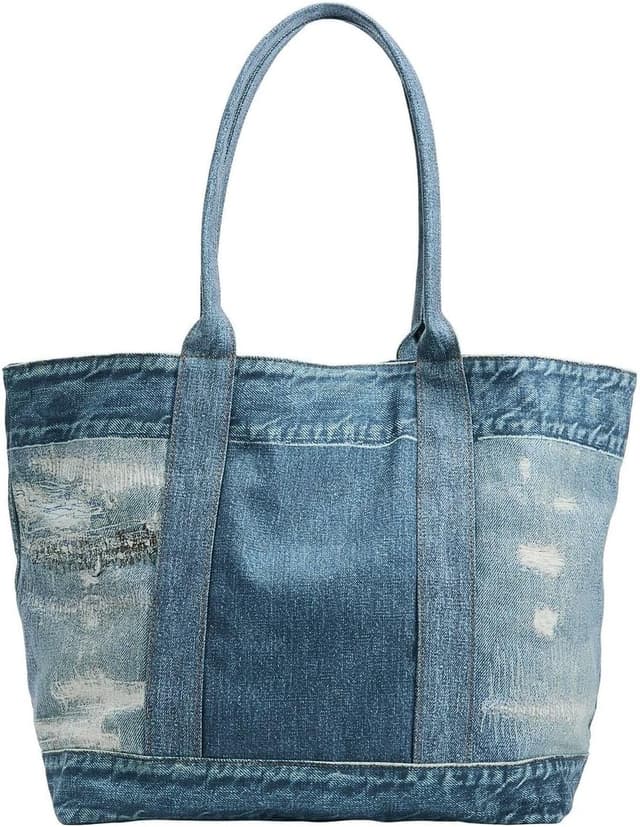 کیف توت زنانه Zara دنیم افکتی کیف توت زنانه Zara دنیم افکتی