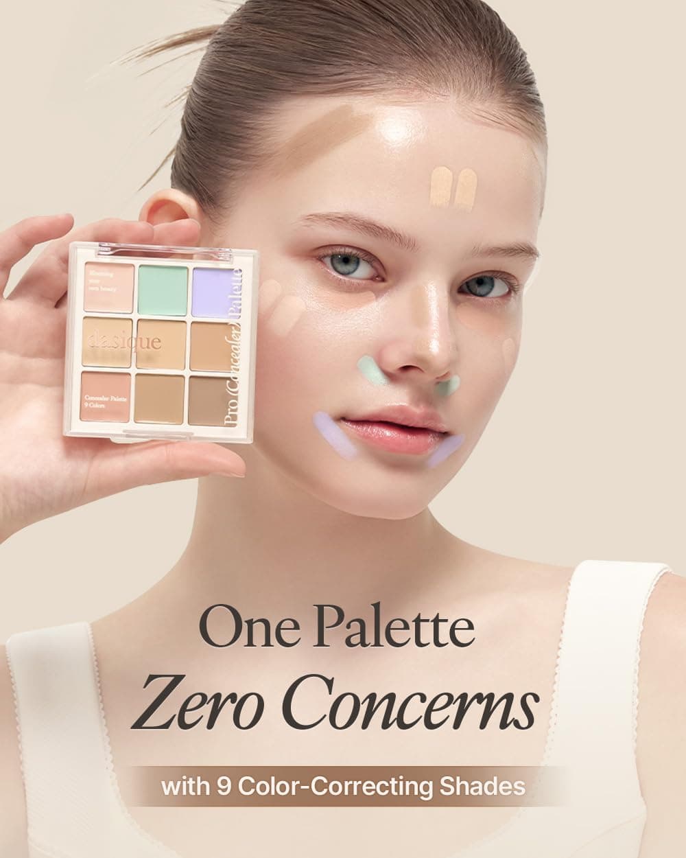 پالت کانسیلر چندمنظوره با بافت کرمی dasique مدل Pro Concealer Palette 01 Cover، 111652 پالت کانسیلر چندمنظوره با بافت کرمی dasique مدل Pro Concealer Palette 01 Cover، 111652