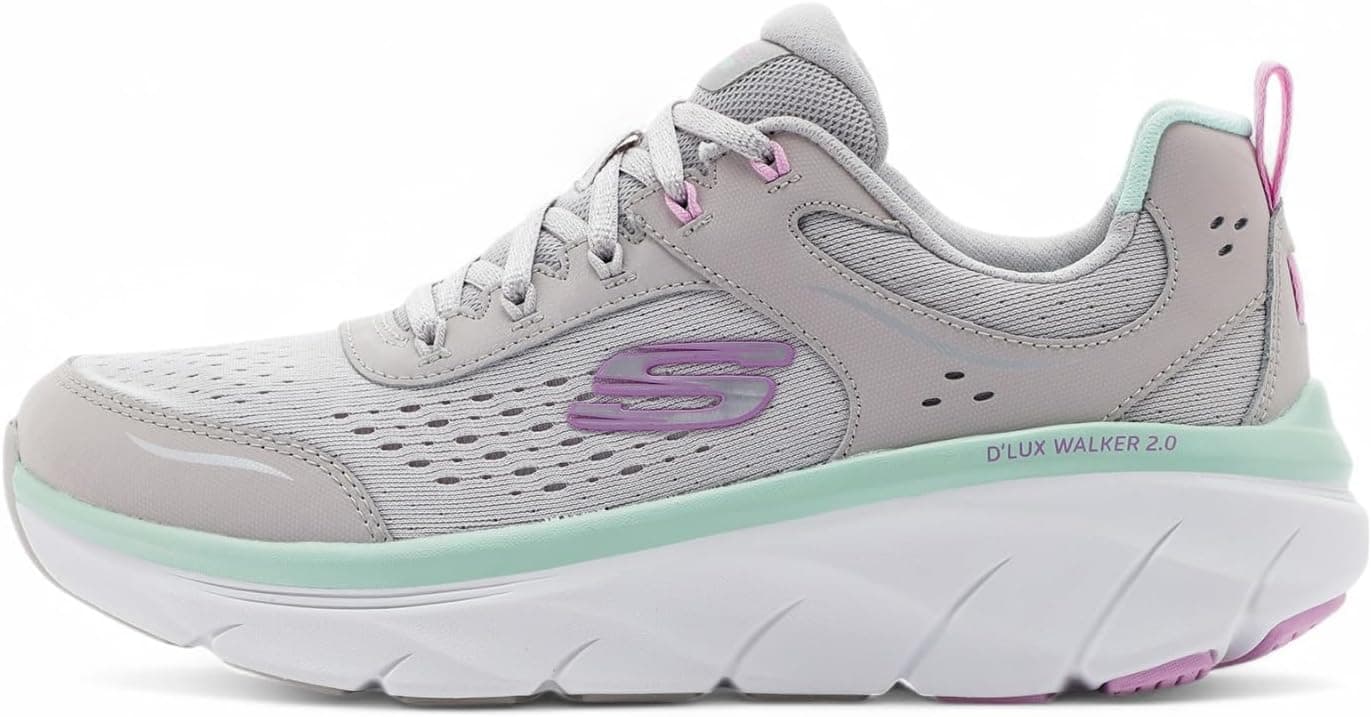 کفش ورزشی زنانه Skechers خاکستری مدل D'LUX WALKER 2.0 DAİSY DOLL کفش ورزشی زنانه Skechers خاکستری مدل D'LUX WALKER 2.0 DAİSY DOLL