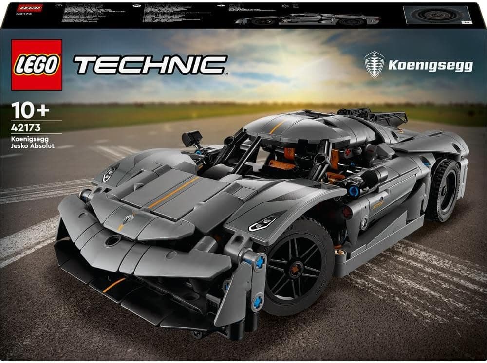 لگو Technic ابرخودرو Koenigsegg Jesko Absolut خاکستری مدل 42173 لگو Technic ابرخودرو Koenigsegg Jesko Absolut خاکستری مدل 42173