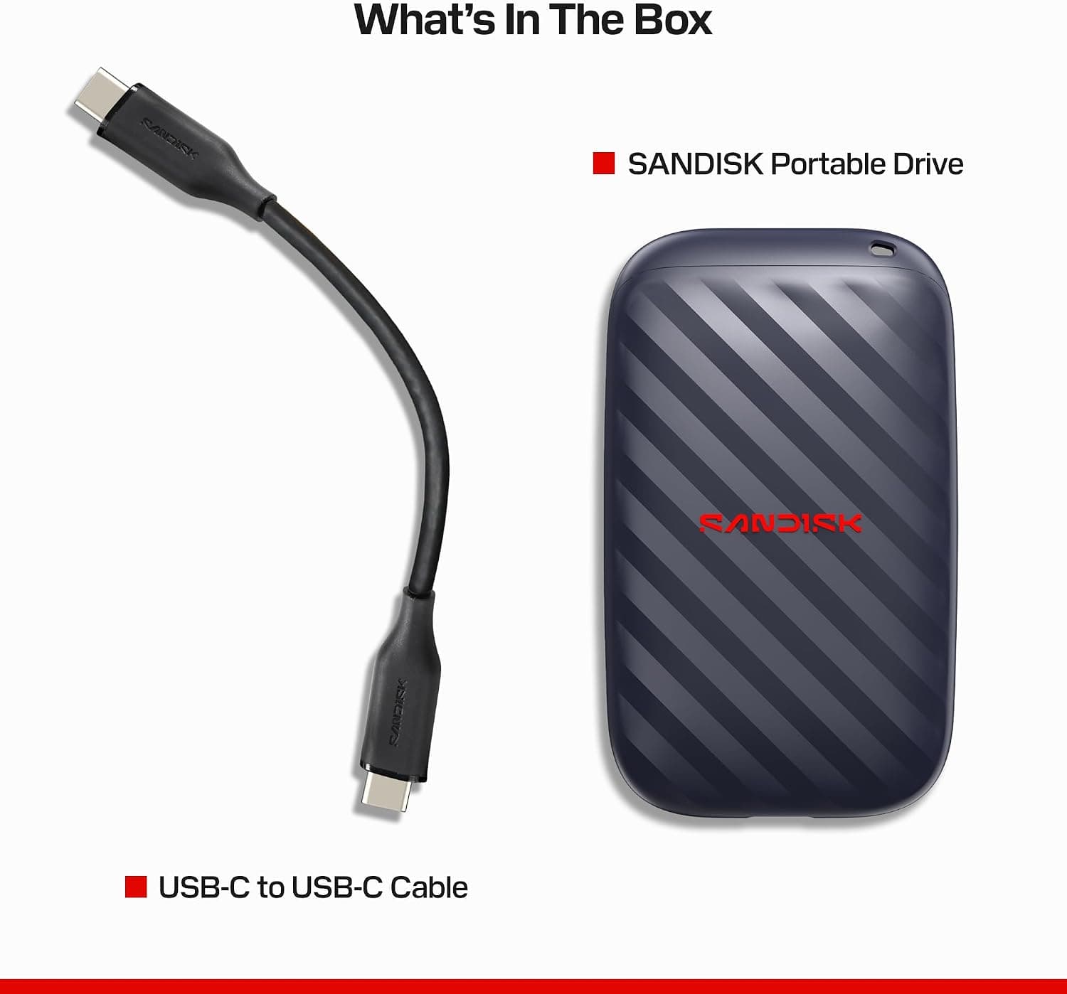 حافظه SSD قابل حمل 1TB SanDisk با سرعت خواندن تا 600MB/s، USB-C و USB 3.2 Gen 2 حافظه SSD قابل حمل 1TB SanDisk با سرعت خواندن تا 600MB/s، USB-C و USB 3.2 Gen 2