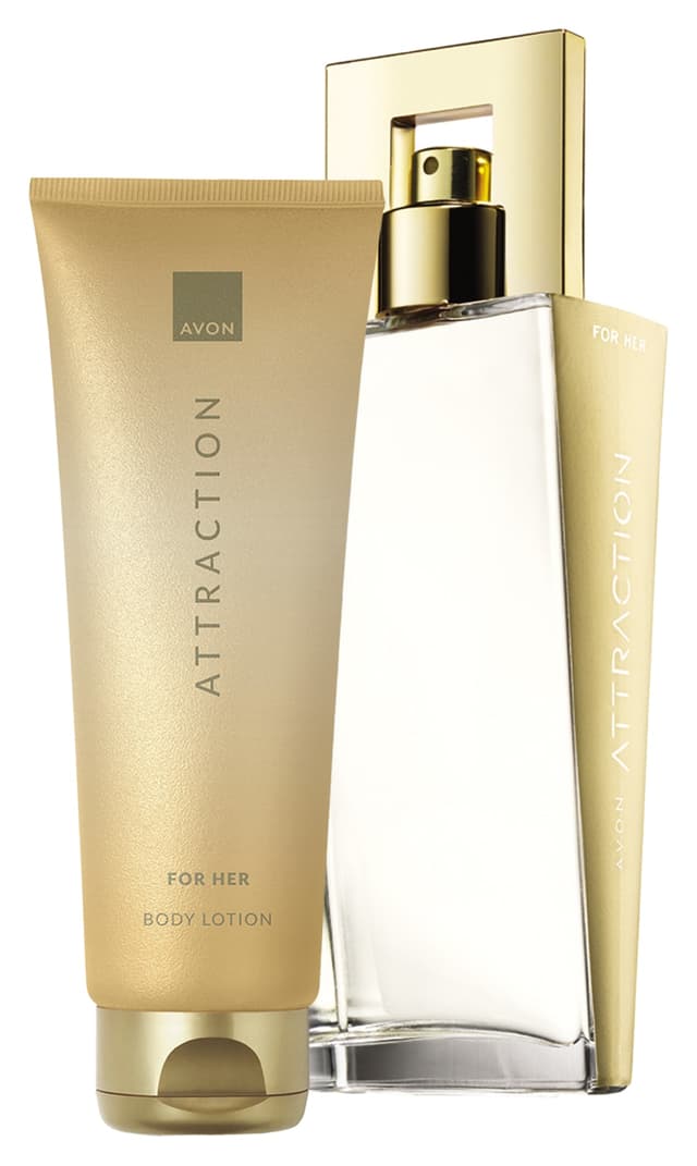 ست عطر و لوسیون بدن زنانه Avon Attraction 50 ml ست عطر و لوسیون بدن زنانه Avon Attraction 50 ml
