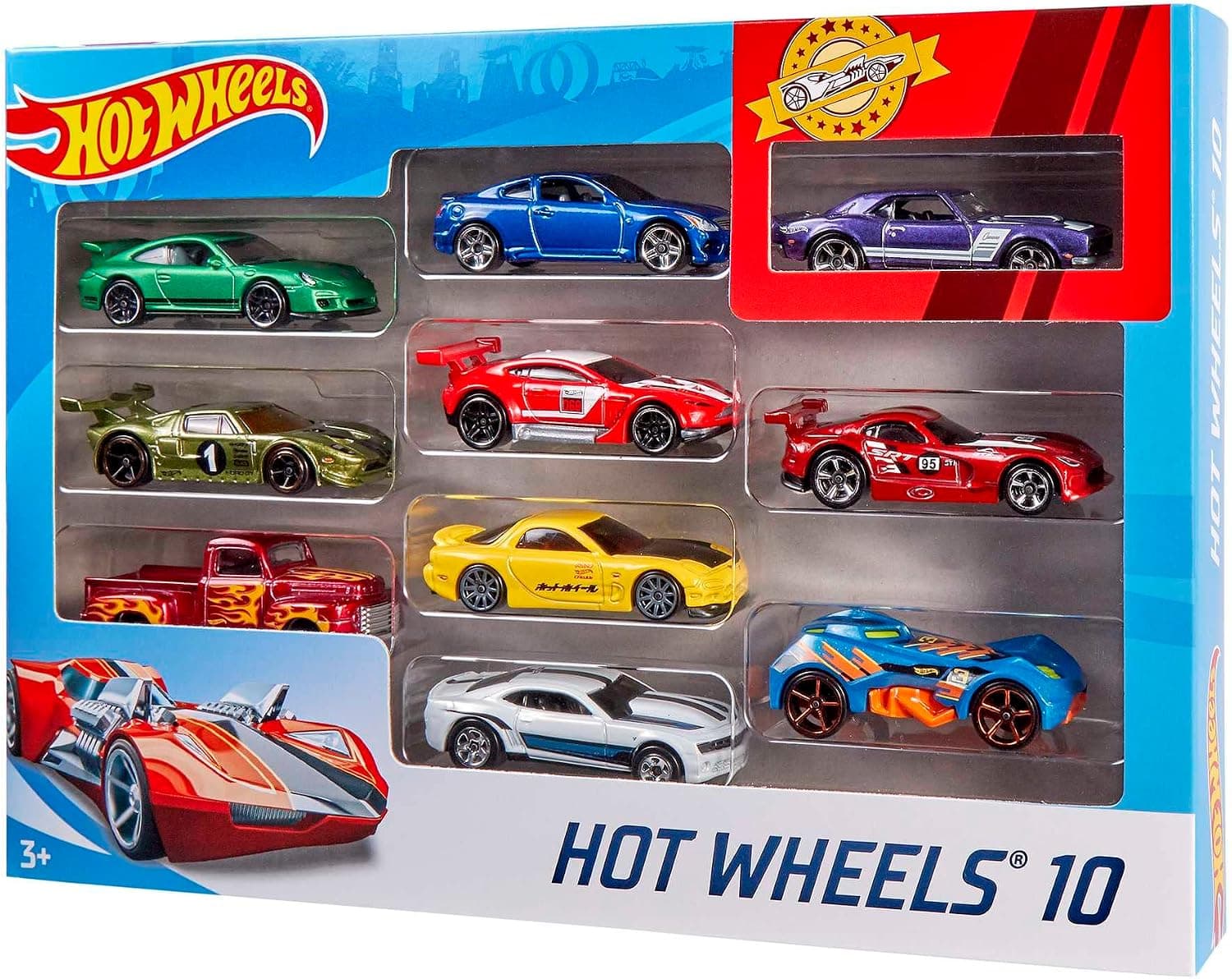 مجموعه 10تایی ماشین Hot Wheels مدل 54886 مجموعه 10تایی ماشین Hot Wheels مدل 54886