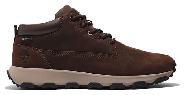 کفش اسنیکر مردانه Timberland قهوهای تیره مدل Winsor Park Mid GTX کفش اسنیکر مردانه Timberland قهوهای تیره مدل Winsor Park Mid GTX