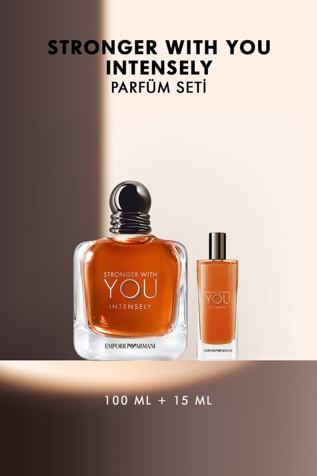 ست عطر مردانه Emporio Armani Stronger With You Intensely 100 ml & 15 ml مدل 7829999999262 ست عطر مردانه Emporio Armani Stronger With You Intensely 100 ml & 15 ml مدل 7829999999262