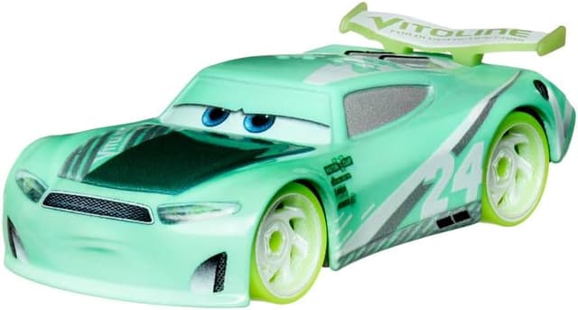 ماشین اسباببازی Hot Wheels از مجموعه Disney Pixar Cars Glow Racers مدل Chase Racelott HYM84 ماشین اسباببازی Hot Wheels از مجموعه Disney Pixar Cars Glow Racers مدل Chase Racelott HYM84