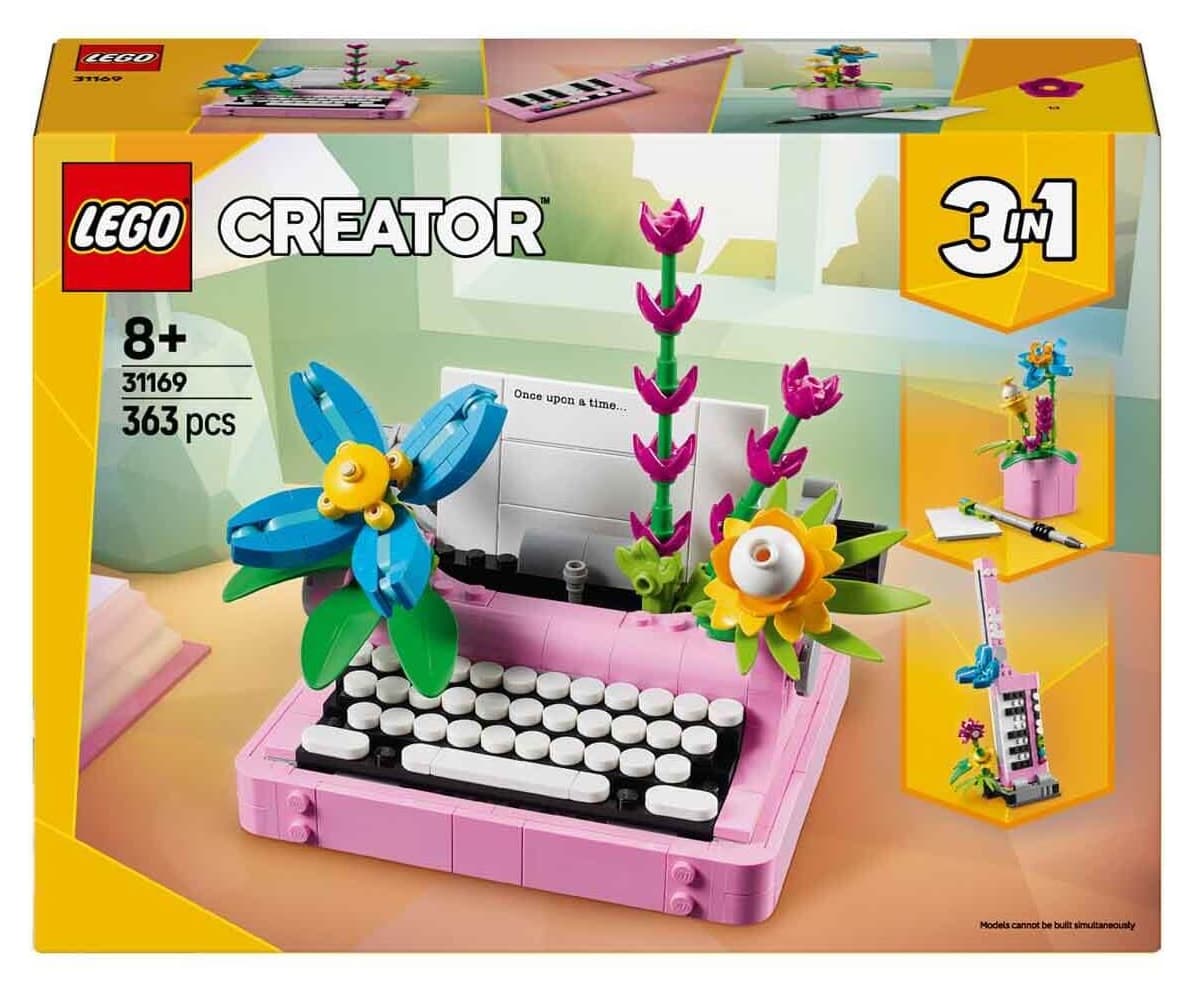 لگو Creator ساختنی 3 در 1 ماشین تحریر گلدار مدل 31169 لگو Creator ساختنی 3 در 1 ماشین تحریر گلدار مدل 31169