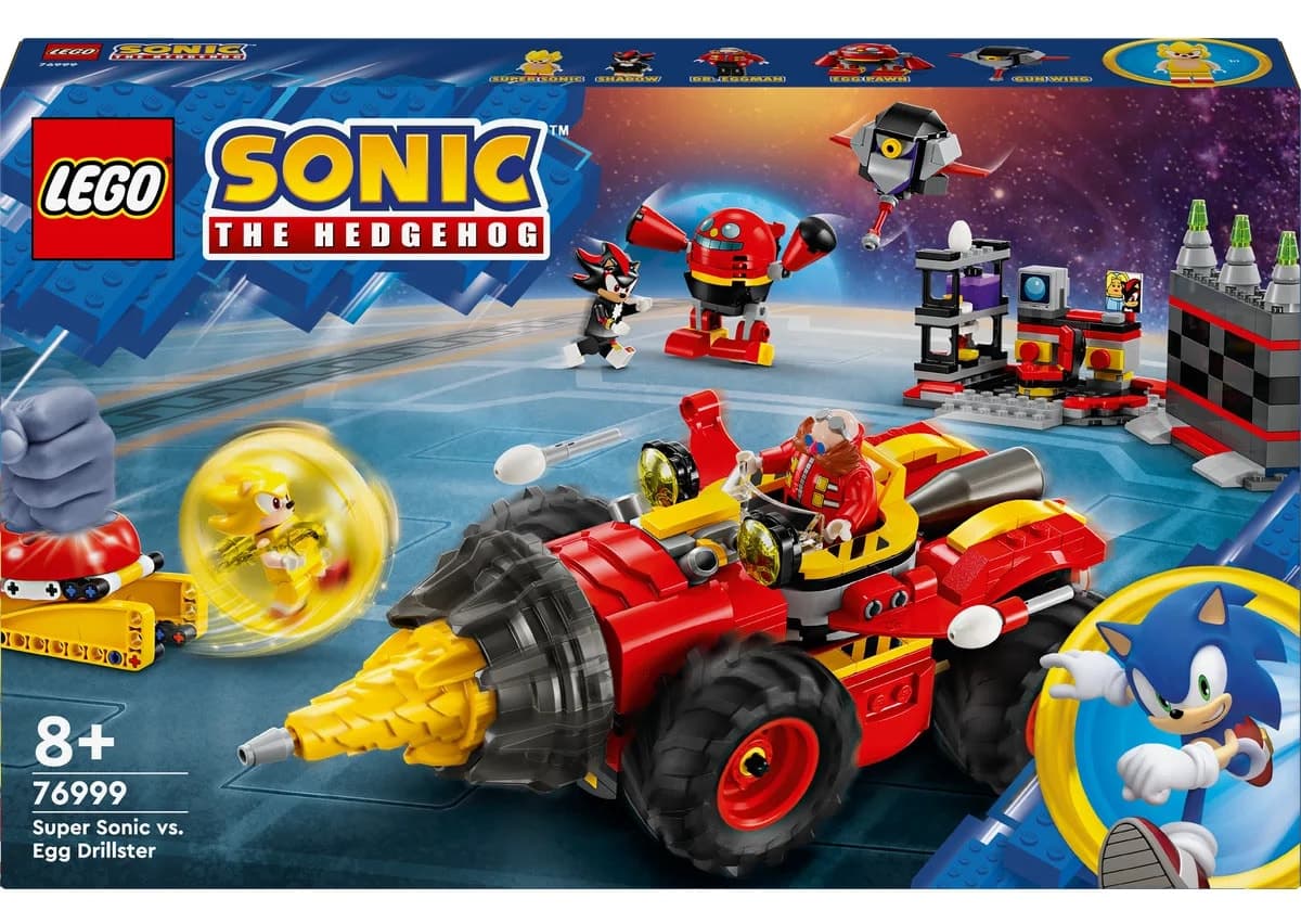 لگو Sonic the Hedgehog Super Sonic مقابل Egg Drillster مدل 76999 لگو Sonic the Hedgehog Super Sonic مقابل Egg Drillster مدل 76999