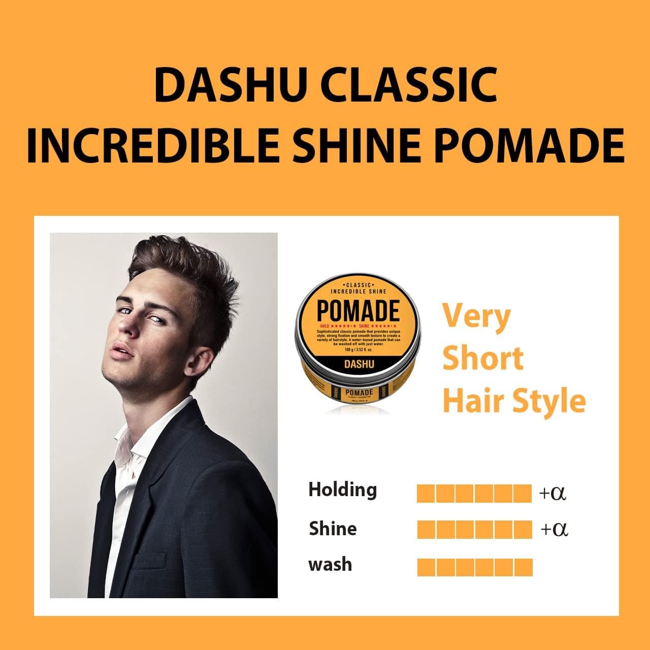 ژل مو DASHU با نگهداری قوی و ظاهر خیس Classic Incredible Shine Pomade 100g ژل مو DASHU با نگهداری قوی و ظاهر خیس Classic Incredible Shine Pomade 100g