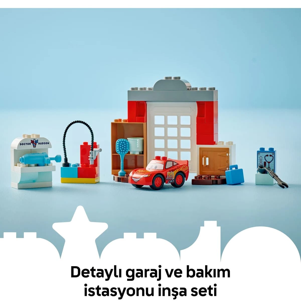 لگو DUPLO گاراژ Doc با Disney McQueen 35 قطعه مدل 10456 لگو DUPLO گاراژ Doc با Disney McQueen 35 قطعه مدل 10456