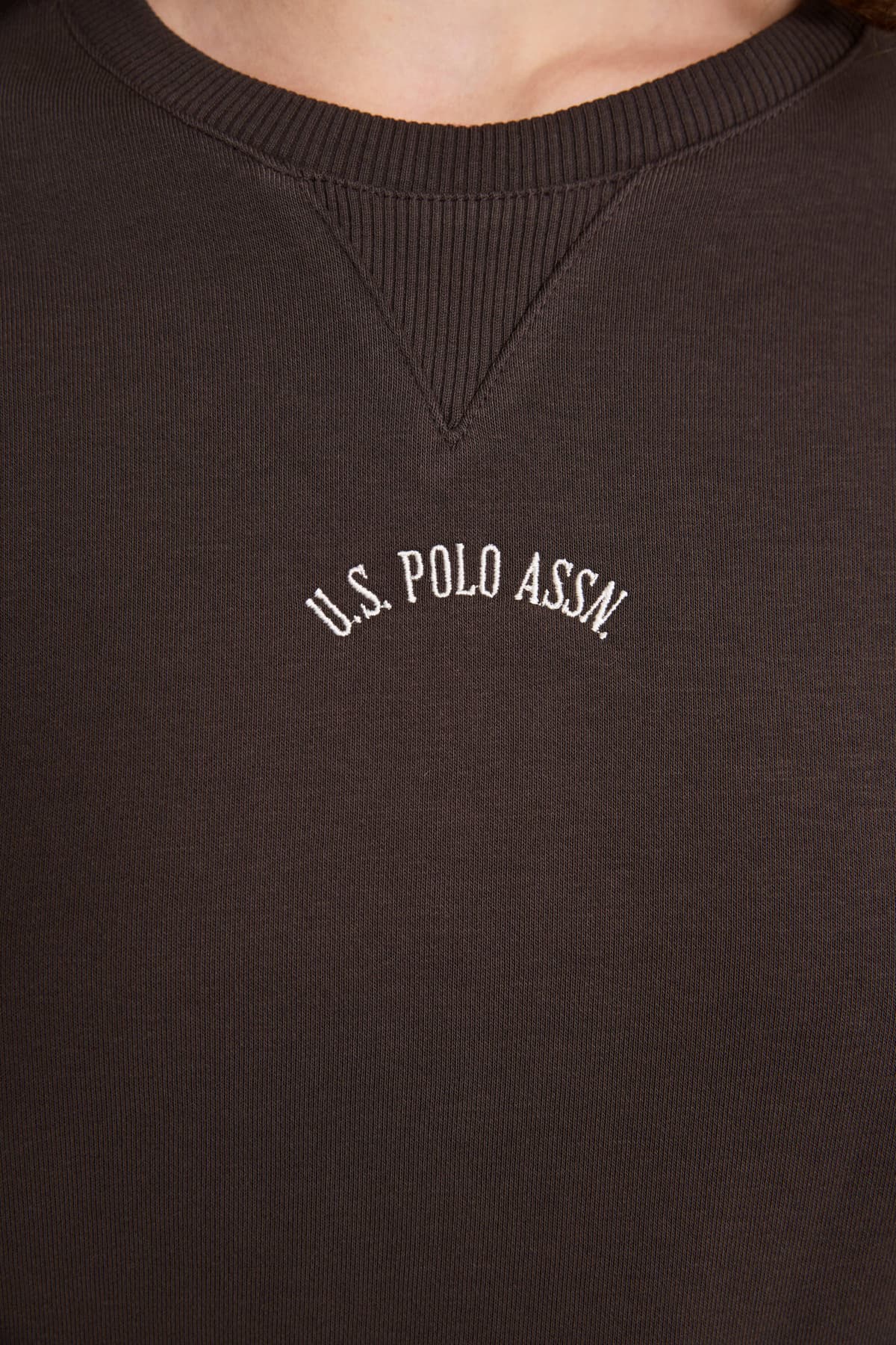 سوئیشرت زنانه U.S. Polo Assn. قهوهای تیره مدل 50328959-VR084 سوئیشرت زنانه U.S. Polo Assn. قهوهای تیره مدل 50328959-VR084