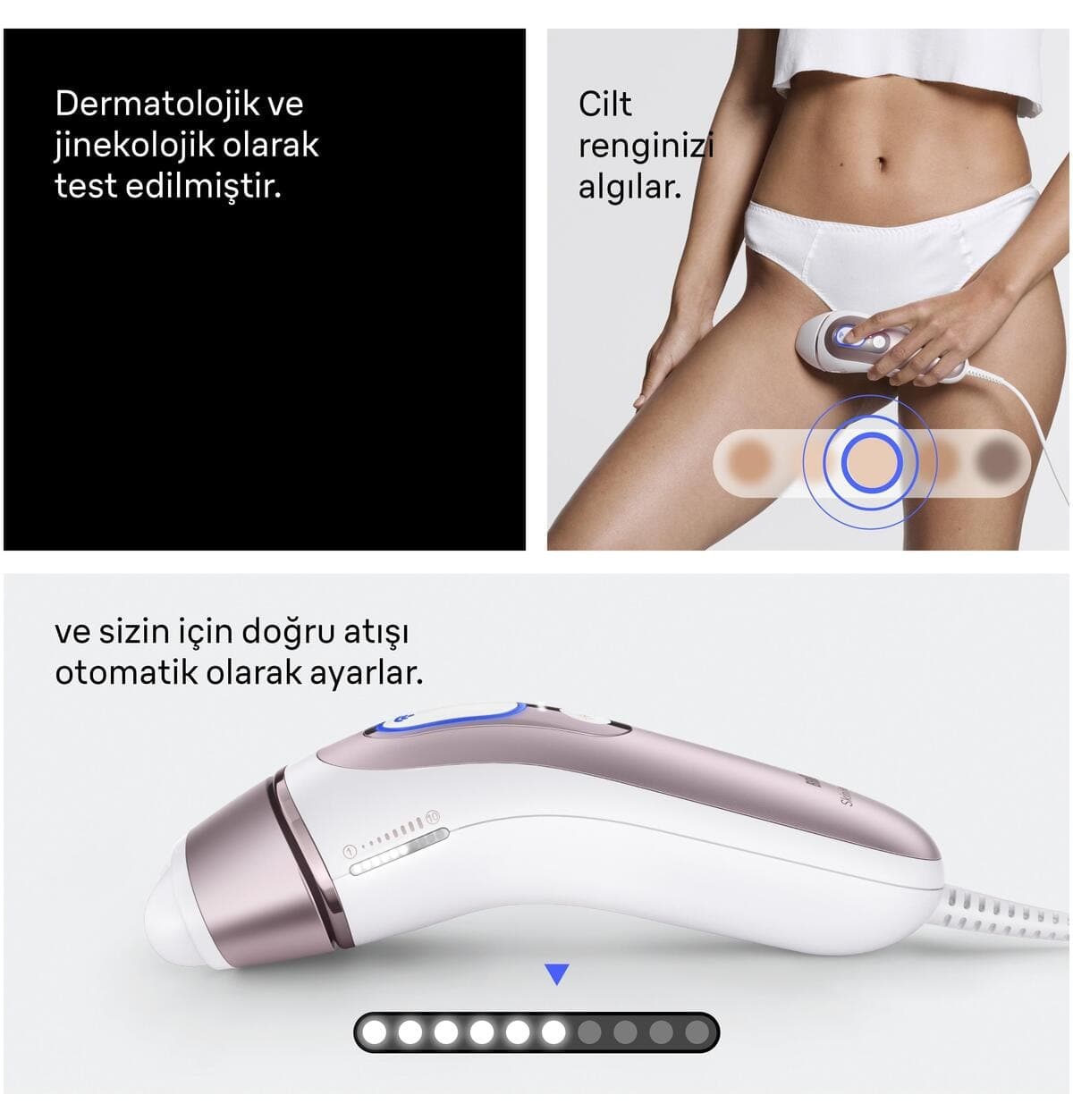 دستگاه لیزر خانگی Braun IPL Skin i·expert مدل PL7431 با اپلیکیشن و ۴ هد دستگاه لیزر خانگی Braun IPL Skin i·expert مدل PL7431 با اپلیکیشن و ۴ هد