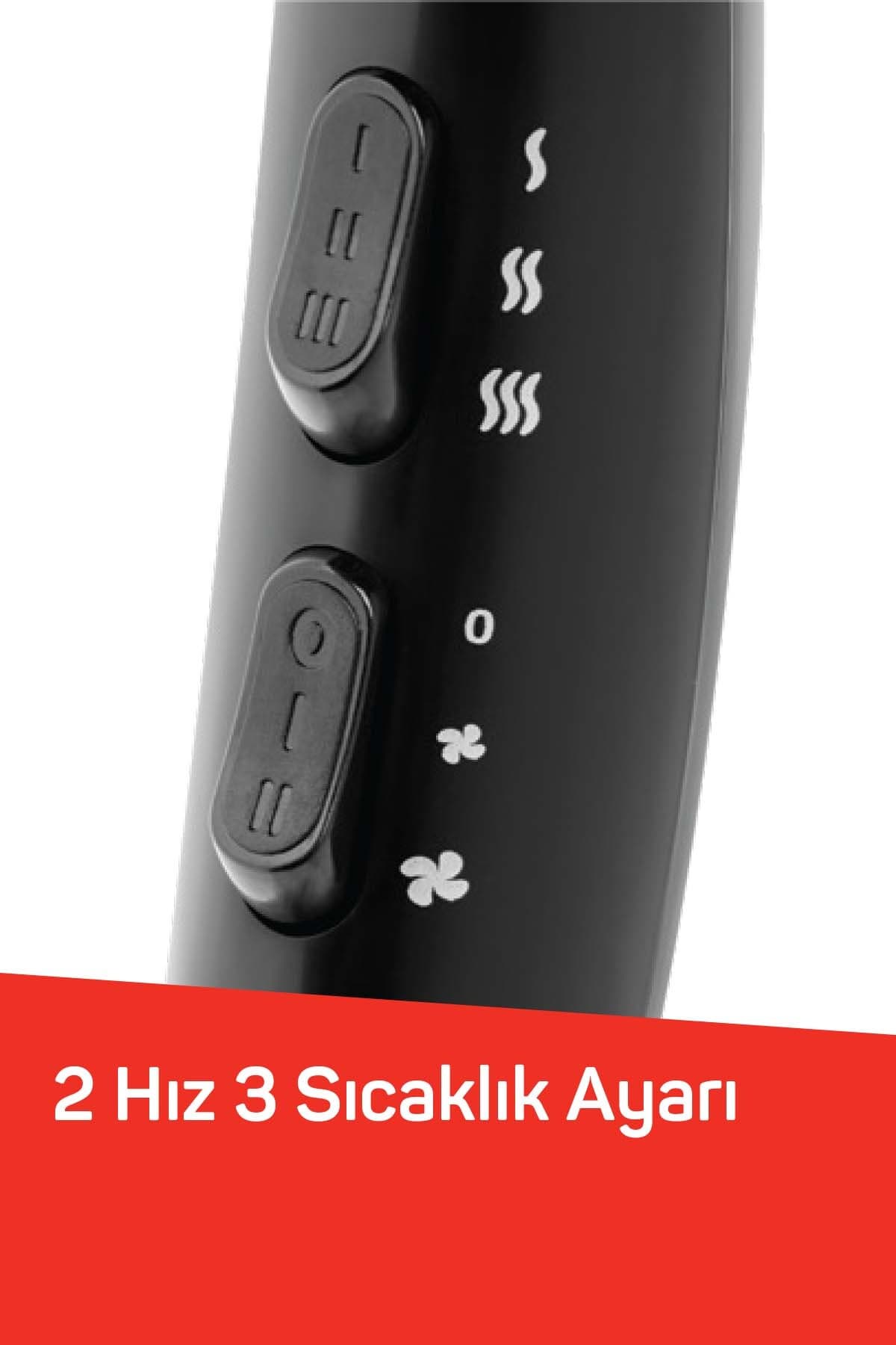 سشوار Arzum با 2 سرعت، 3 حالت دما و سری دیفیوزر 2200W مشکی مدل AR5011 İmaj سشوار Arzum با 2 سرعت، 3 حالت دما و سری دیفیوزر 2200W مشکی مدل AR5011 İmaj