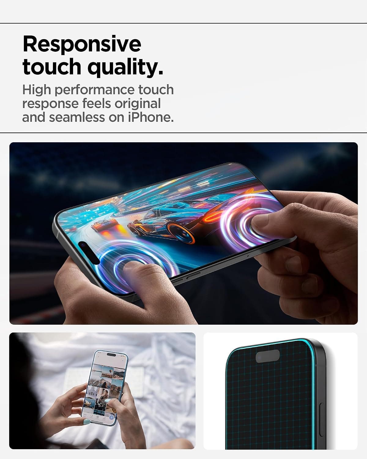 محافظ صفحه نمایش Spigen AlignMaster S iPhone 18 Pro / 17 Pro 3 عددی محافظ صفحه نمایش Spigen AlignMaster S iPhone 18 Pro / 17 Pro 3 عددی
