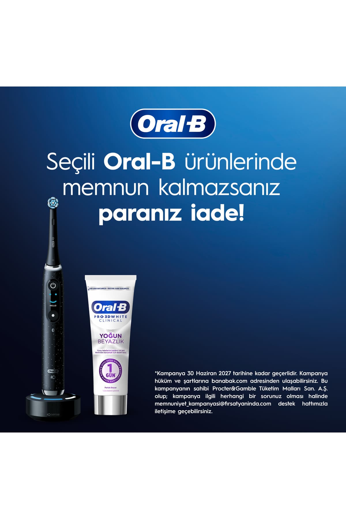 مسواک شارژی Oral-B آبی مدل İo 3 مسواک شارژی Oral-B آبی مدل İo 3