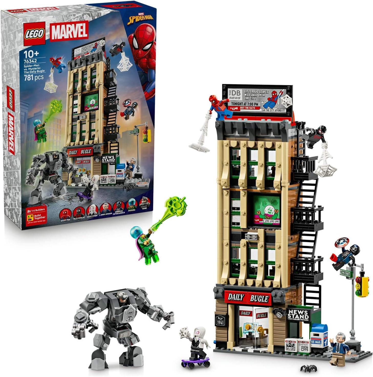 لگو Marvel مرد عنکبوتی علیه Mysterio Daily Bugle مدل 76342 لگو Marvel مرد عنکبوتی علیه Mysterio Daily Bugle مدل 76342