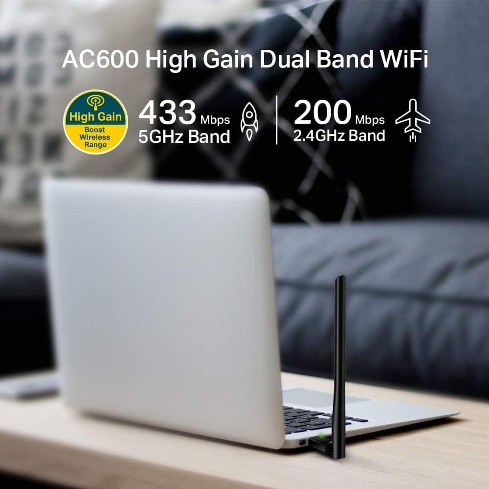 آداپتور USB بیسیم TP-Link AC 600 Mbps آنتندار مدل Archer T2U Plus آداپتور USB بیسیم TP-Link AC 600 Mbps آنتندار مدل Archer T2U Plus