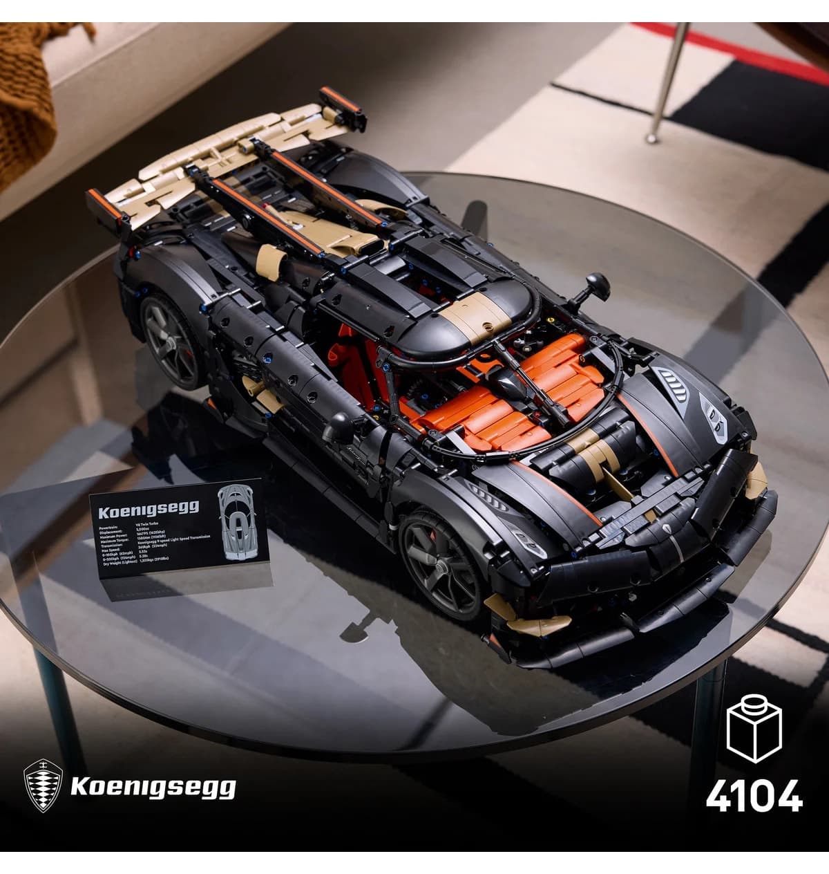 لگو 42232 Technic Koenigsegg Sadair's Spear ماشین برای بزرگسالان لگو 42232 Technic Koenigsegg Sadair's Spear ماشین برای بزرگسالان